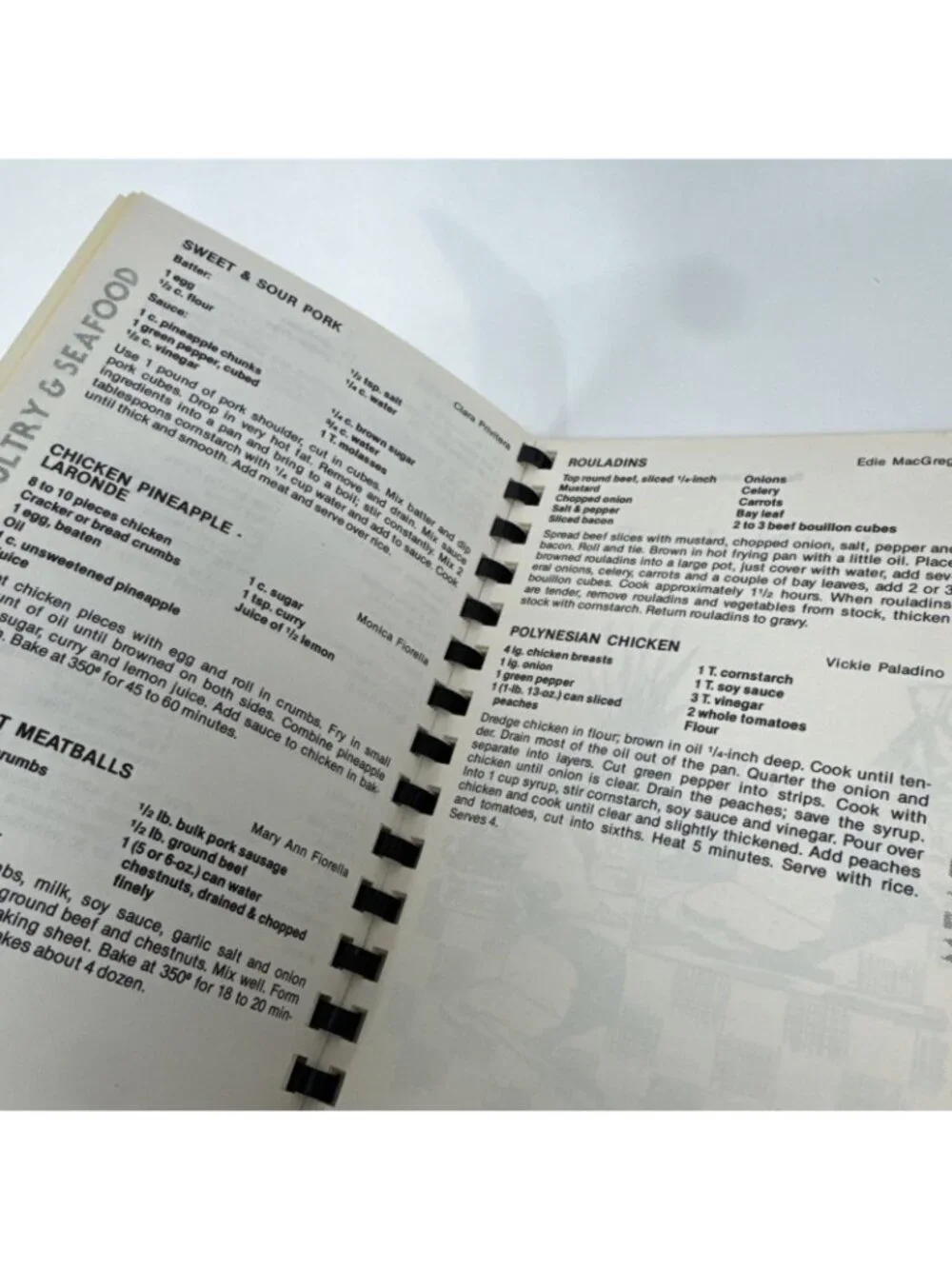 1986 Recipes from Saint Peter's Church Cookbook LeRoy New York